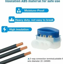 * Qersta Connecteurs De Cable Remplis Des Resines Pour Robot Tondeuse Automower,,Lot De 20><noscript><img width=