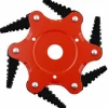 * Qersta Lame De Tondeuse A Gazon En Dents De Scie, Tete De Tonte A Six Lames, Accessoires De Desherbage Agricole 0,5 Lame Noire A Corps Rouge> Accessoire Pour Tondeuse Et Autoportée