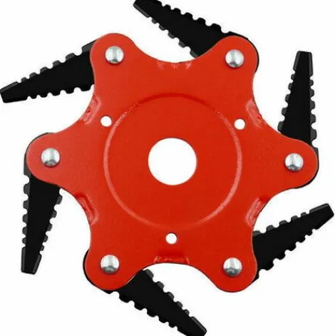 * Qersta Lame De Tondeuse A Gazon En Dents De Scie, Tete De Tonte A Six Lames, Accessoires De Desherbage Agricole 0,5 Lame Noire A Corps Rouge> Accessoire Pour Tondeuse Et Autoportée