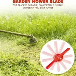 * Regalos Les Lames De La Tete Du Coupe-Bordures A Fil Remplacent, 24 Lames En Plastique Pour Pc De Rechange Pour Tondeuse A Gazon A Batterie><noscript><img width=