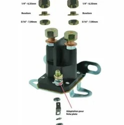 * Relais Demarreur Universel> Accessoire Pour Tondeuse Et Autoportée