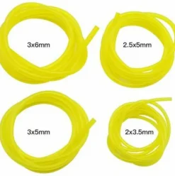 * Sincereetali 4 Pieces Tuyaux D'Essence Longueur 1.5M Tuyau De Conduite De Carburant Universel Outils De Jardin Jaune Transparent Pour Souffleur Tondeuse Tronconneuse Tondeuse A Gazon Accessoires> Accessoire Pour Tondeuse Et Autoportée