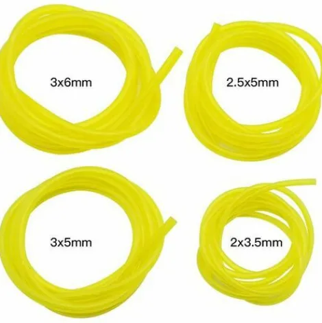 * Sincereetali 4 Pieces Tuyaux D'Essence Longueur 1.5M Tuyau De Conduite De Carburant Universel Outils De Jardin Jaune Transparent Pour Souffleur Tondeuse Tronconneuse Tondeuse A Gazon Accessoires> Accessoire Pour Tondeuse Et Autoportée