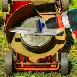 * Sincereetali Lot De 4 Affuteurs De Lame De Tondeuse A Gazon, Accessoires De Tondeuse A Gazon Avec 1 Kit D'Equilibrage De Lame, Outils D'Affutage De Lame De Tondeuse A Gazon><noscript><img width=