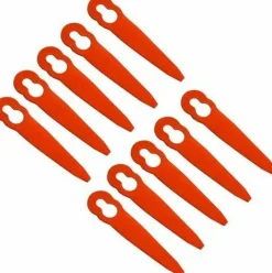 * Starlight 10 Lames De Rechange En Plastique Pour Tondeuse Stihl Polycut 2-2 Fsa 45, Rouge,Star.L><noscript><img width=