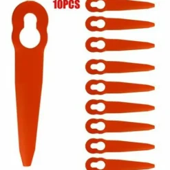* Starlight 10 Lames De Rechange En Plastique Pour Tondeuse Stihl Polycut 2-2 Fsa 45, Rouge,Star.L><noscript><img width=