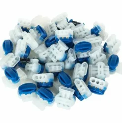 * Supermarket 40 Pcs Connecteurs Cable Robot Tondeuse Remplis De Gel Resine, Connecteurs Etanche 314 Pour Connecteurs Robot Tondeuse Automower- Etanches, Surs, Denudage Inutile,Superma,Bleu><noscript><img width=