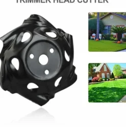 * Superseller Accessoire Pour Tondeuse Et Autoportee Tete De Coupe Lame De Coupe Tete De Tondeuse A Gazon D'Exterieur Tete De Rasoir En Acier Accessoires D'Affutage De Tete Outil De Mangeur D'Herbe Remplacement Tres Resistant Le Noir><noscript><img width=