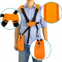 * Tanetue Tondeuse A Bandouliere-Tondeuse A Harnais Double Epaule Avec Ceinture De Nylon Durable Adjuestable Pour Debroussailleuse Ou Gardenning (Pour Stihl Fstaille-Bordures Serie Km)><noscript><img width=