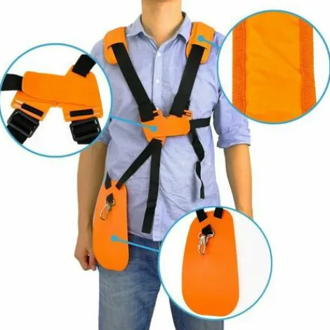 * Tanetue Tondeuse A Bandouliere-Tondeuse A Harnais Double Epaule Avec Ceinture De Nylon Durable Adjuestable Pour Debroussailleuse Ou Gardenning (Pour Stihl Fstaille-Bordures Serie Km)> Accessoire Pour Tondeuse Et Autoportée