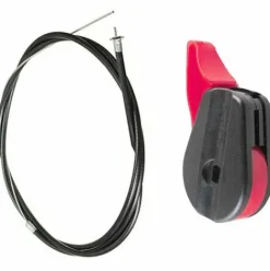 * Thsinde Ensemble De Commutateur D'Accelerateur De Tondeuse A Gazon Rouge Universel (Avec Cable D'Accelerateur De 165 Cm)><noscript><img width=