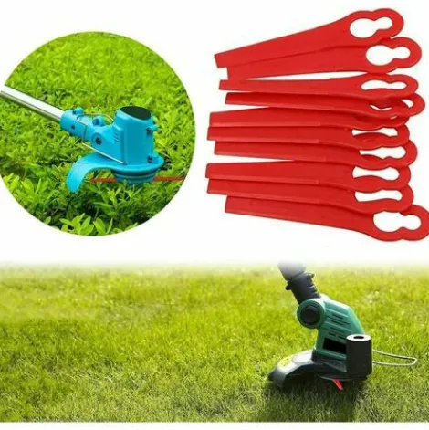* Thsinde Lidl Florabest Lot De 100 Lames De Rechange En Plastique Pour Coupe-Bordures Frt18A Frt18A1 Art 46155 Frt20A1 Grand Trou 12 Mm Petit Trou 7 Mm> Accessoire Pour Tondeuse Et Autoportée