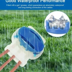 * Tinor 20 Pieces Connecteurs De Cable Remplis Des Resines Connecteur Etanche 3 Trous Avec Pince Auto-Denudante Abs Isole Pour Les Tondeuses A Gazon Robotisees D'Exterieur, Les Jardins> Accessoire Pour Tondeuse Et Autoportée