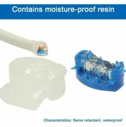 * Tinor 20 Pieces Connecteurs De Cable Remplis Des Resines Connecteur Etanche 3 Trous Avec Pince Auto-Denudante Abs Isole Pour Les Tondeuses A Gazon Robotisees D'Exterieur, Les Jardins><noscript><img width=