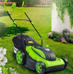 * Tondeuse EÉlectrique Filaire 2000W 43Cm 45L Reglage Central 20-70Mm (6 Niveaux) Et En Plus Equipee Pour Une Fauche Particulierement Confortable De Brast><noscript><img width=