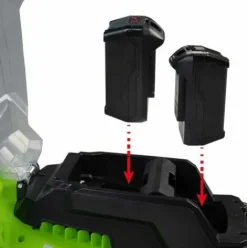 * Tondeuse EÉlectrique Sans Fil A Batterie 40V Coupe 34Cm Incl. Batteries Et Chargeurs, Sac 35L 60 Min Sans Charge, Reglage Central De Coupe En 6 Etapes Tondeuse EÉlectrique Sans Fil De Brast> Tondeuse À Batterie