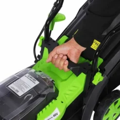 * Tondeuse EÉlectrique Sans Fil A Batterie 40V Coupe 34Cm Incl. Batteries Et Chargeurs, Sac 35L 60 Min Sans Charge, Reglage Central De Coupe En 6 Etapes Tondeuse EÉlectrique Sans Fil De Brast><noscript><img width=