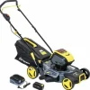 * Tondeuse Poussee 40V 46Cm 4 En 1- Mulching 1 Batterie 4Ah 1 Chargeur 2A Steiner> Tondeuse À Batterie