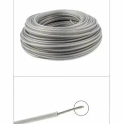 * Versaillesfr Fil Coupe Bordure Universel, Ligne De Trimmer En Acier 3.0 Mm, Fil D'Acier Debroussailleuse Robuste Pour Bosse Tete Tondeuse A Gazon De Jardinage 40M,Versailles> Accessoire Pour Tondeuse Et Autoportée