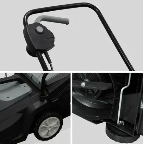 * Voltr Tondeuse A Gazon EÉlectrique 1500W Recuperateur D'Herbe 50L. Diametre De Coupe 36Cm. Compacte Et Maniable Gris> Tondeuse Électrique Filaire