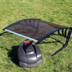 * Wiltec Garage Pour Robot Tondeuse Marron Toit Carport Pour Tondeuses- Robot Tondeuse><noscript><img width=