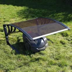 * Wiltec Garage Pour Robot Tondeuse Marron Toit Carport Pour Tondeuses- Robot Tondeuse><noscript><img width=