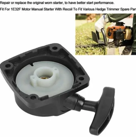 * Yd Demarreur Manuel De Demarrage Manuel Du Moteur 23Cc Avec Pieces De Rechange Pour Taille-Haie A Recul Pour Moteur 1E32F> Accessoire Pour Tondeuse Et Autoportée